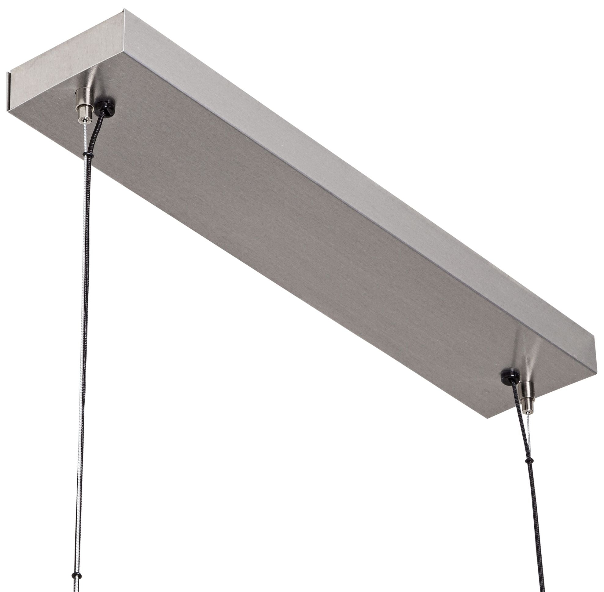 Cerno Vix 82" Wide Walnut Wood Island Linear Pendant