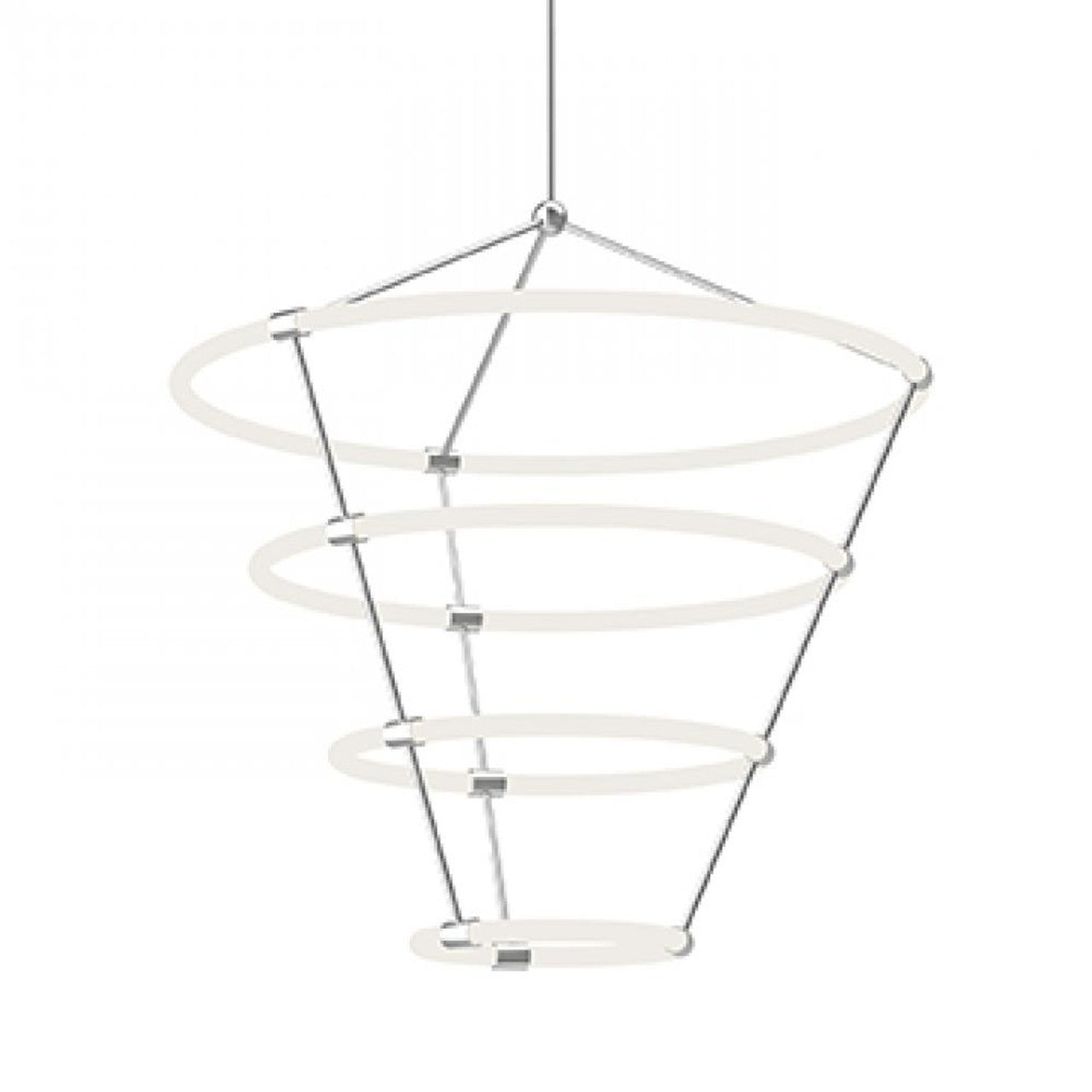 Santino 33-in LED 4 Tier Chandelier