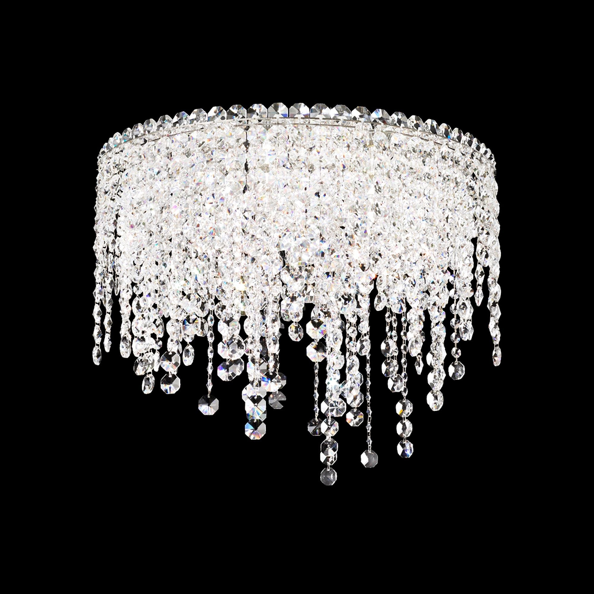 Chantant 17"H X 5-Light Crystal Flush Chandelier