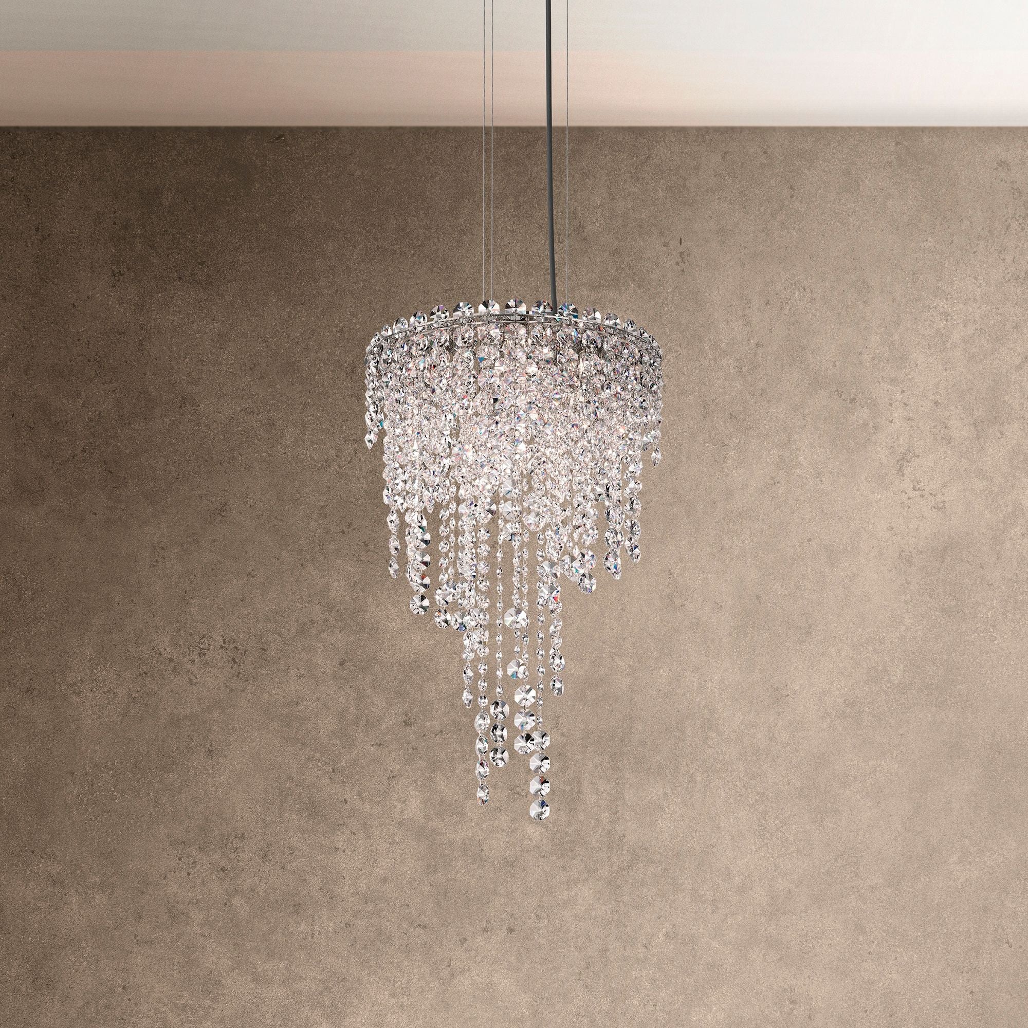 Chantant 23"H X 4-Light Crystal Pendant
