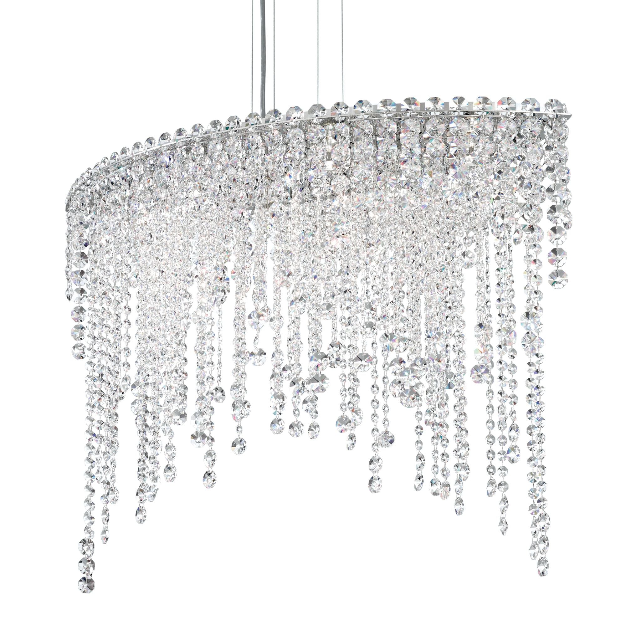 Chantant 24"H X 6-Light Crystal Linear Pendant detail view 2