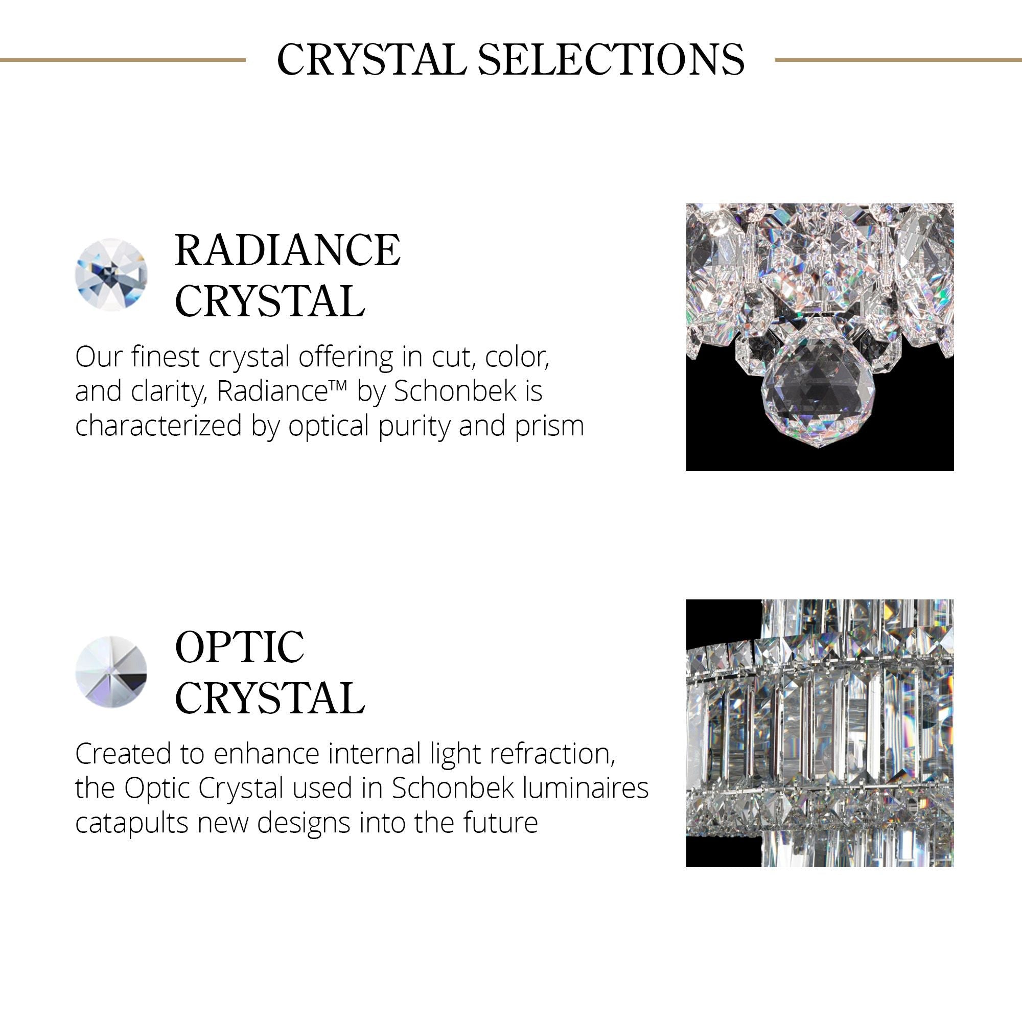 Chantant 24"H X 6-Light Crystal Linear Pendant detail view 3