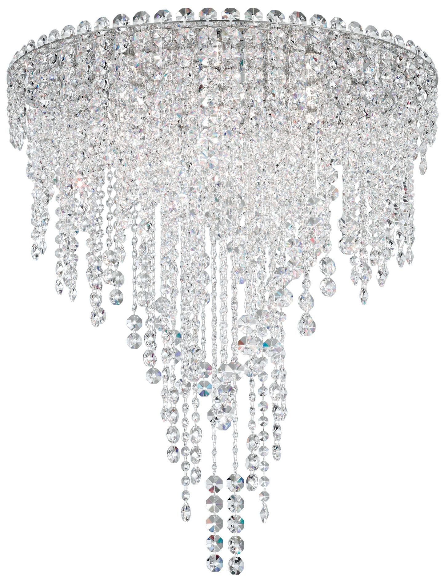Chantant 28.5"H X 6-Light Crystal Flush Chandelier