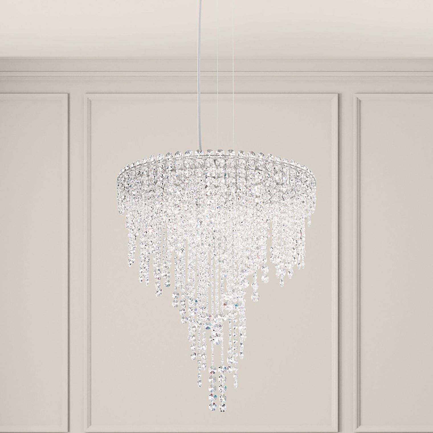 Chantant 28"H X 6-Light Crystal Chandelier