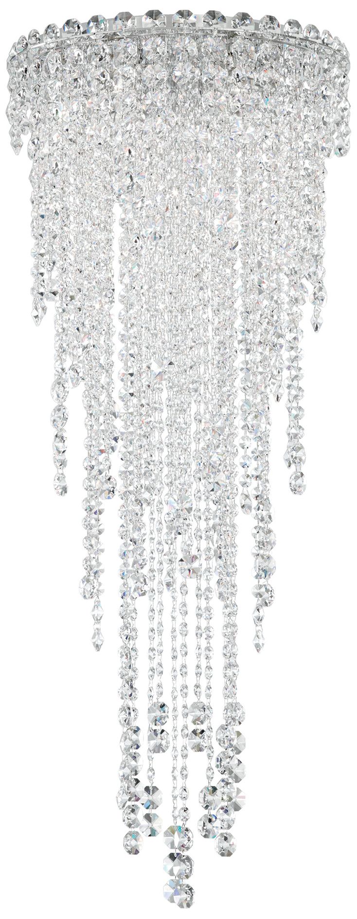 Chantant 35.5"H X 4-Light Crystal Flush Chandelier