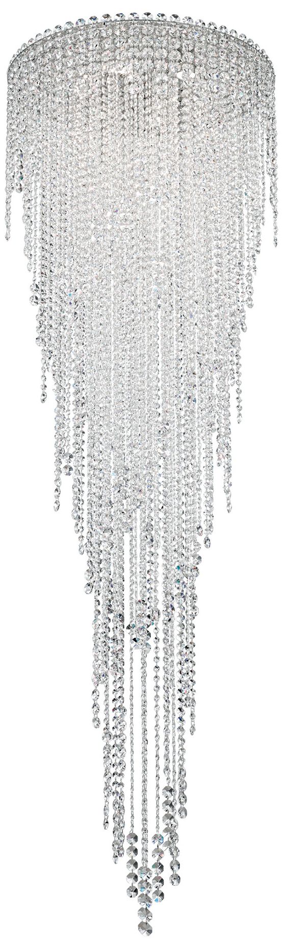 Chantant 79.5"H X 6-Light Crystal Flush Chandelier