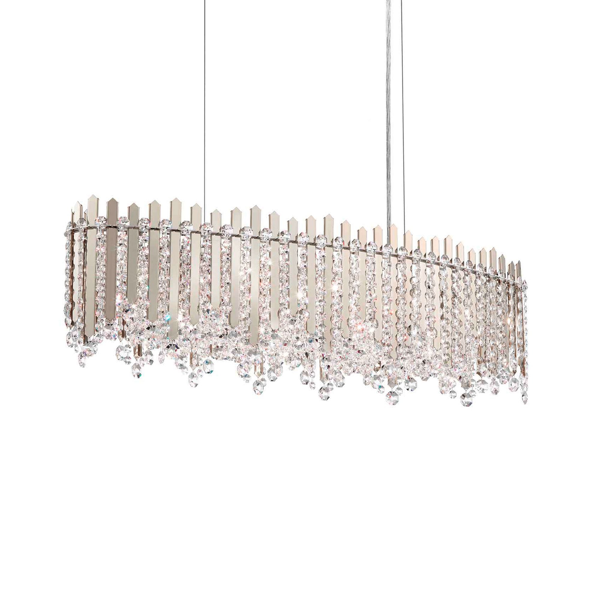 Chatter 10"H X 12-Light Crystal Linear Pendant