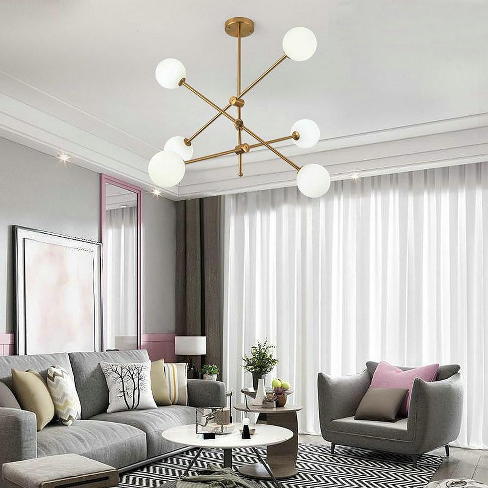 Geometrical Gold Sputnik Chandelier Globe Chandelier