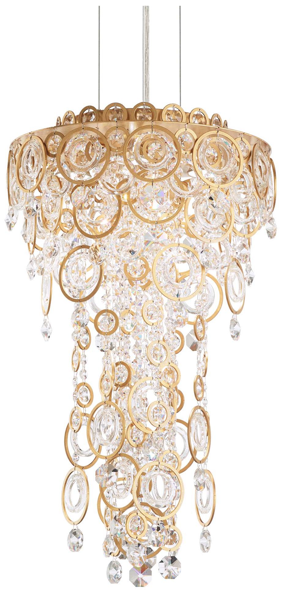 Circulus 24.5"H X 4-Light Crystal Chandelier