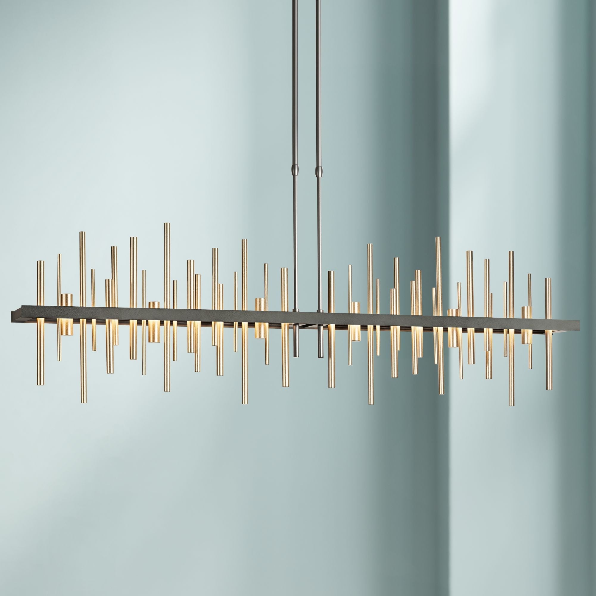 Cityscape 51.9" Wide Large Black LED Chandelier