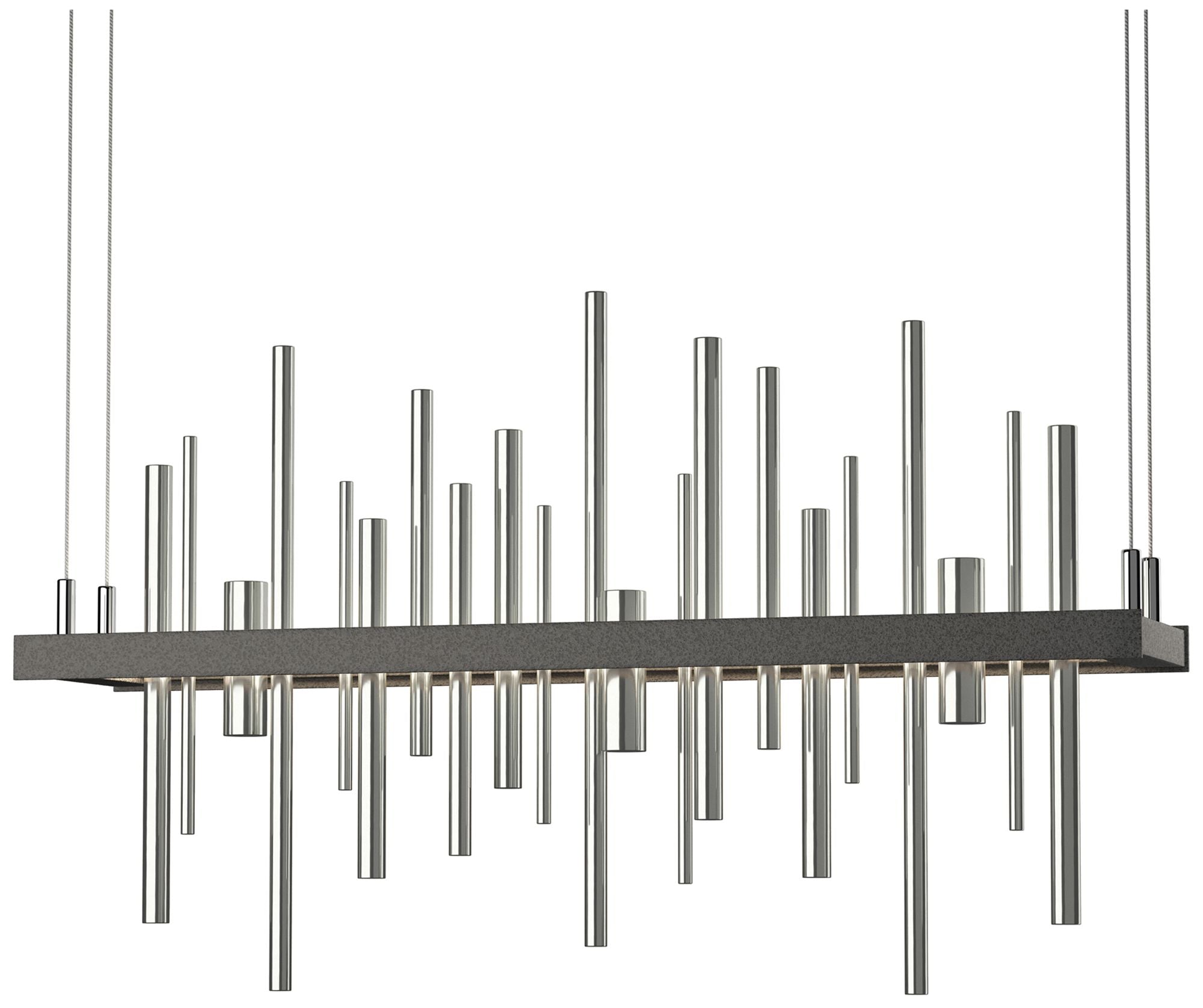 Cityscape LED Iron Sterling Chandelier