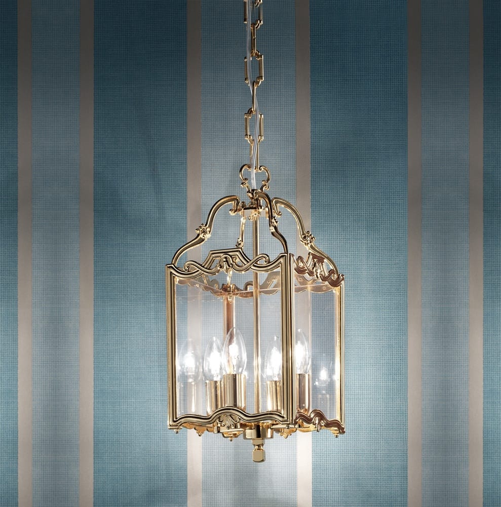 Classic Gold Plated Italian Lantern Chandelier