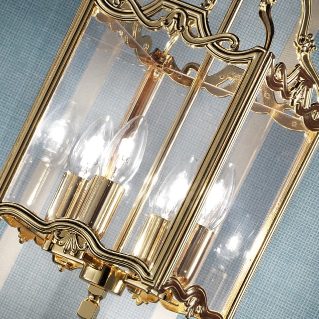 Classic Gold Plated Italian Lantern Chandelier
