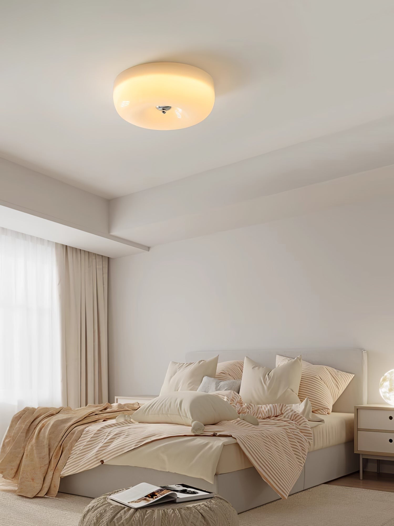 Cloud Cream Glass Ceiling Light