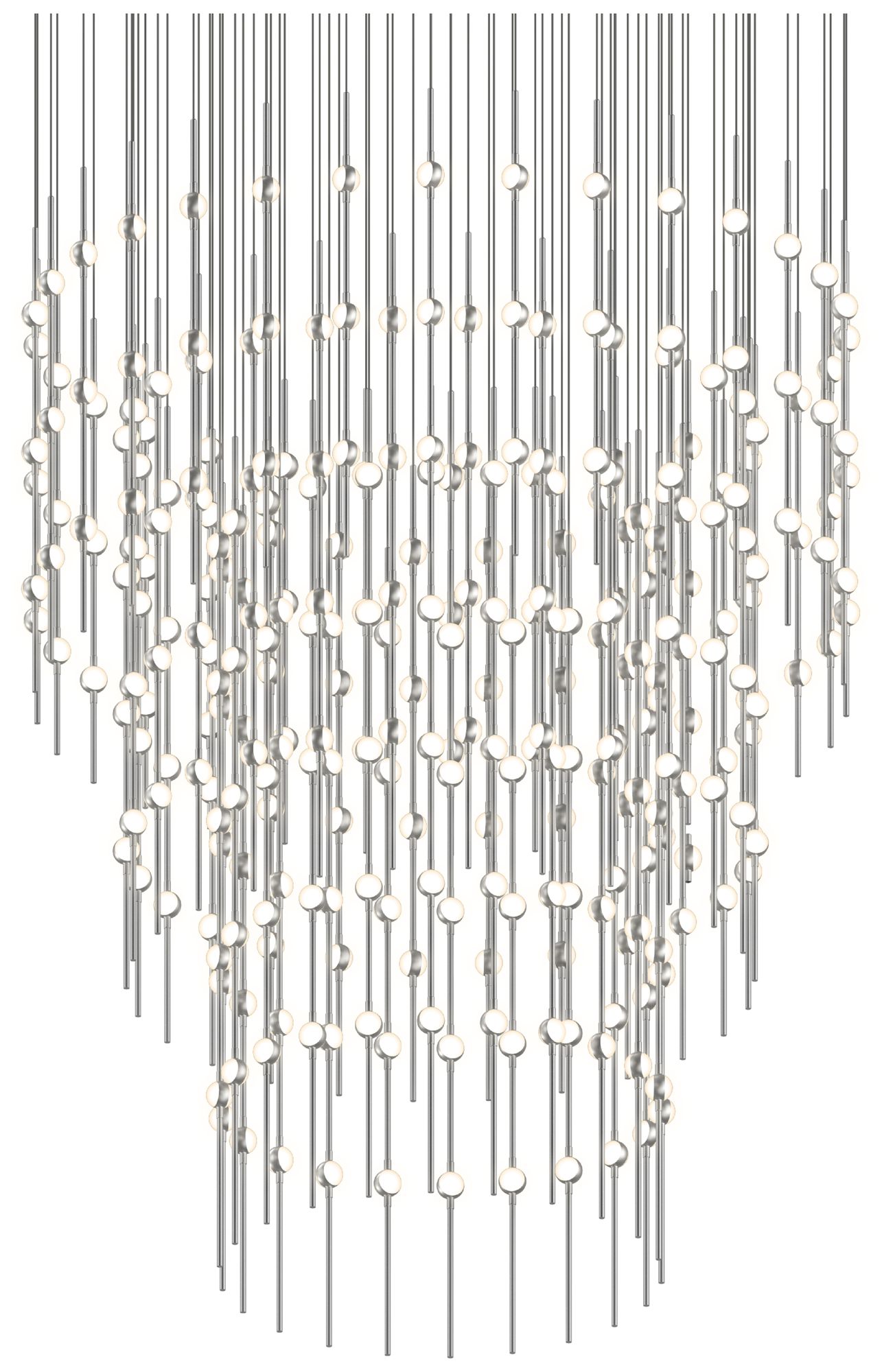 Nickel Constellation 48" Centaurus Pyramid Chandelier