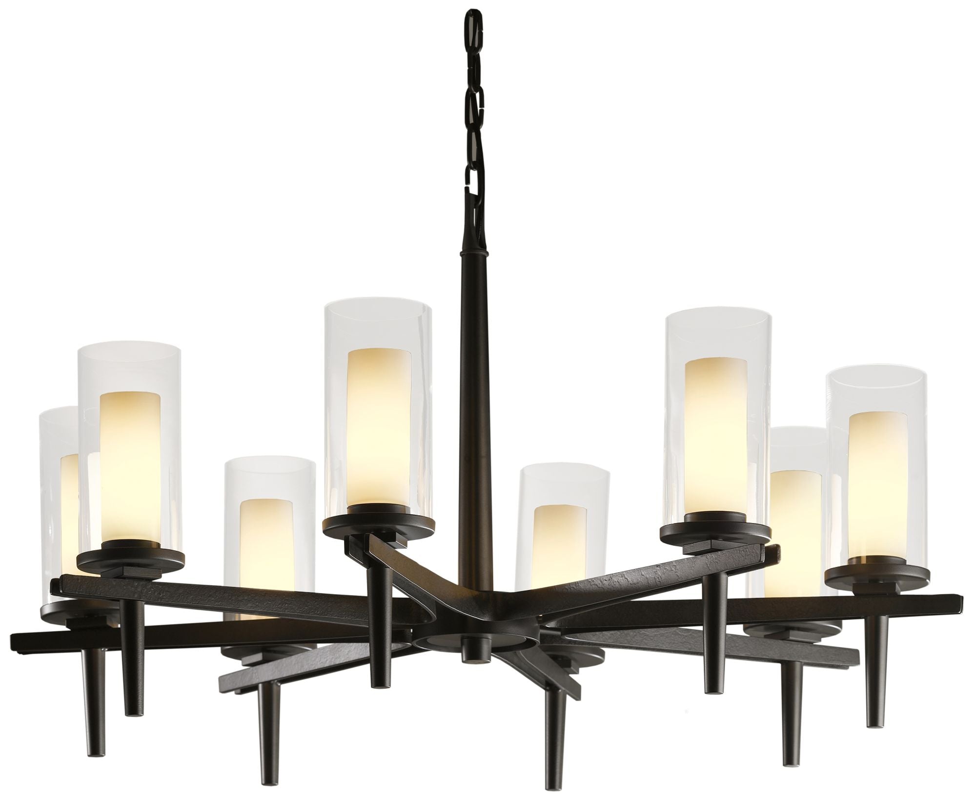 Constellation 8 Arm Chandelier Dark Smoke Finish