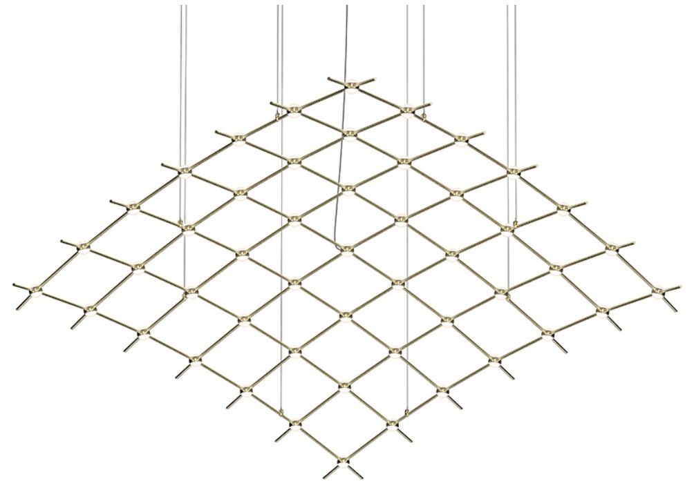 Constellation Aquarius Major Chandelier Brass White