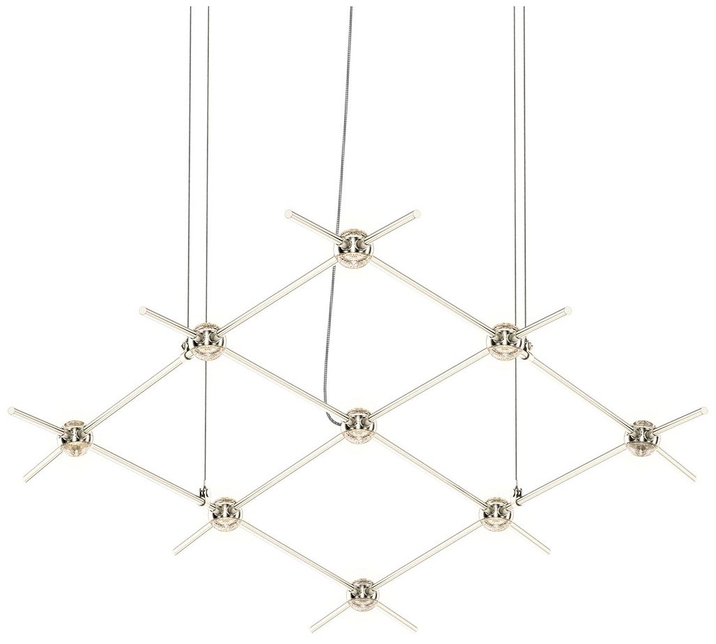 Constellation Aquarius Minor Chandelier Satin Nickel
