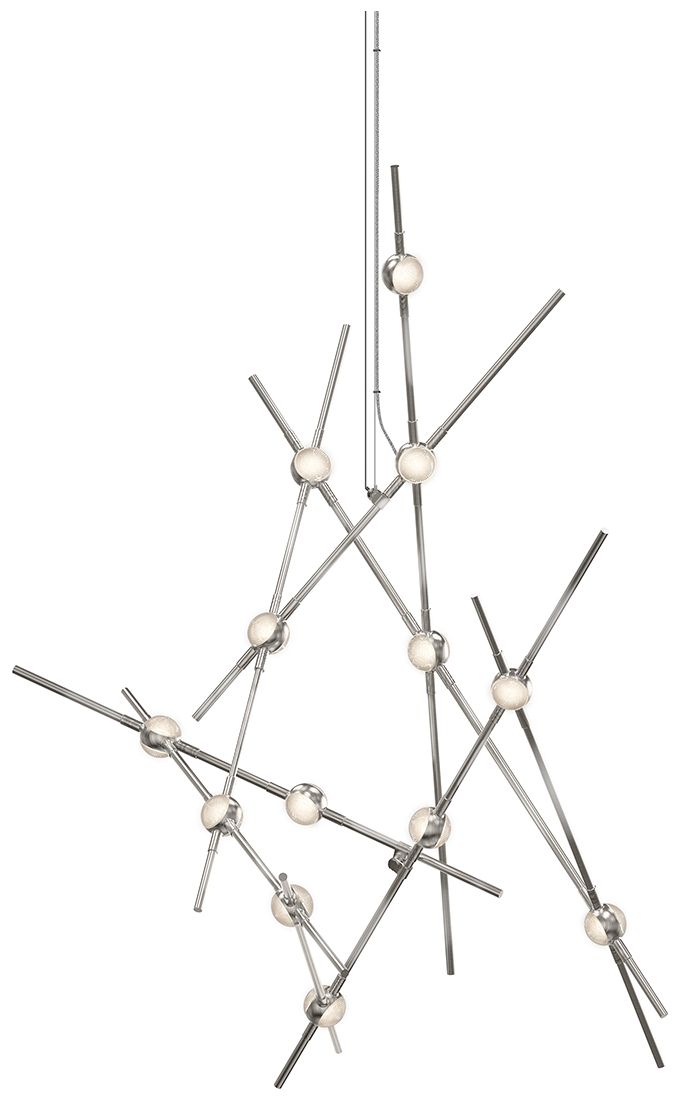 Constellation Aquila Minor Satin Nickel Chandelier