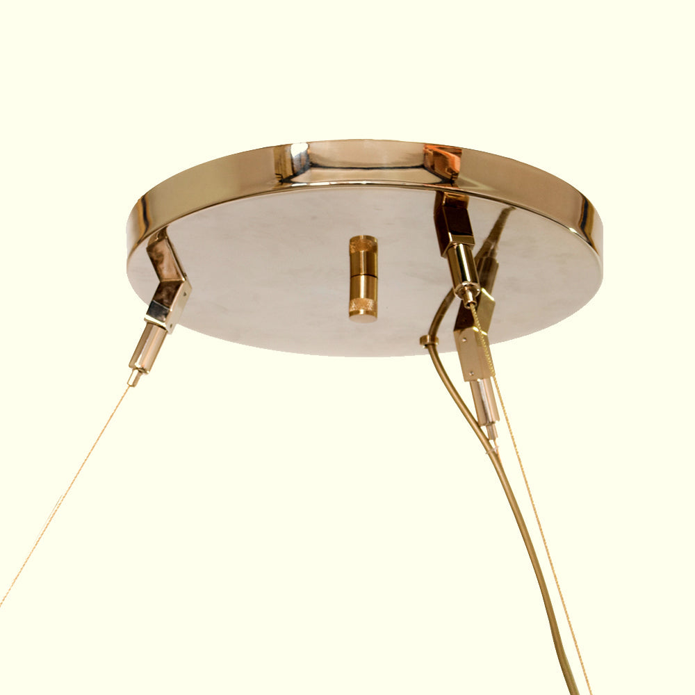 Contemporary Hoop Crystal Chandelier detail view 6