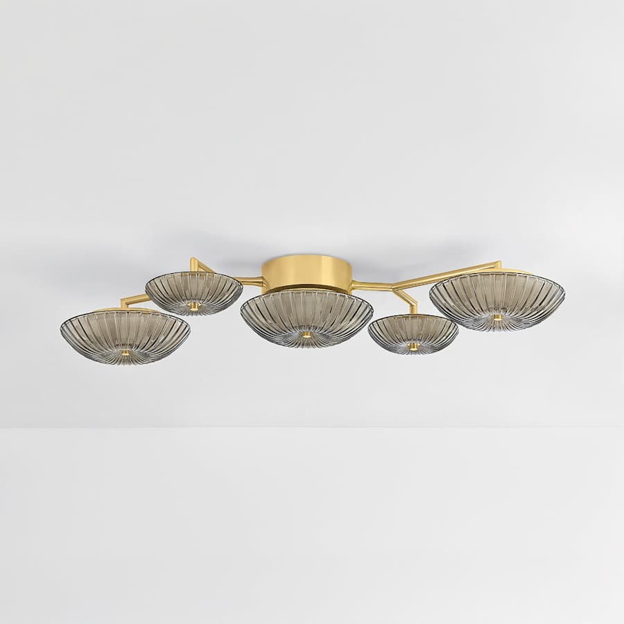 Corbett Lighting Birmingham 40" Tall LED Wall Light with Piastra Glass Shades, Bedroom Wall Sconce, detail 8