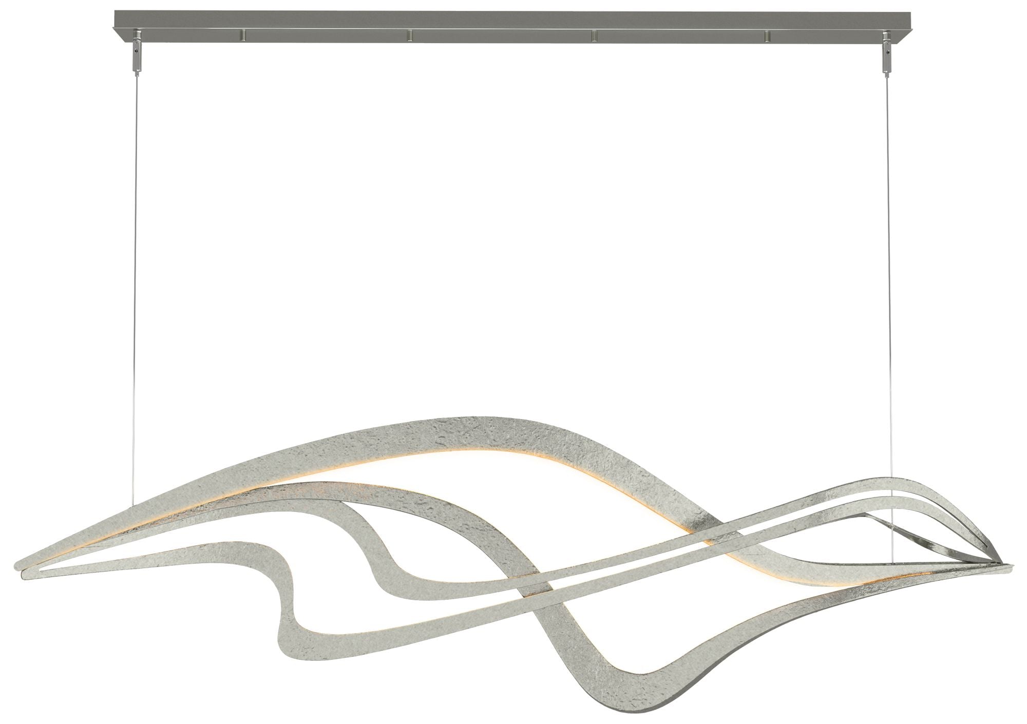 Crossing Waves 45" Wide Sterling Standard Chandelier