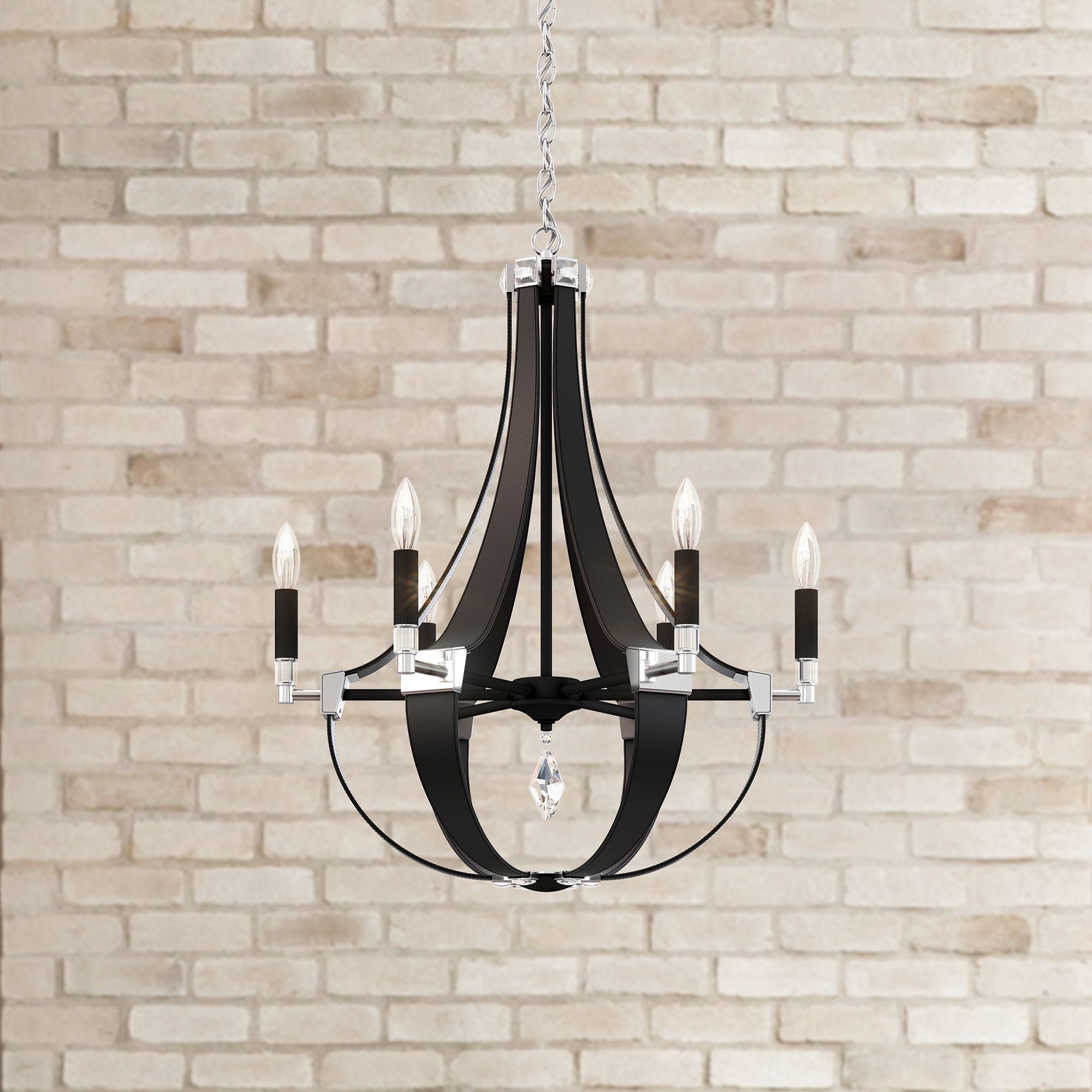 Crystal Empire 29.5"H X 6-Light Chandelier