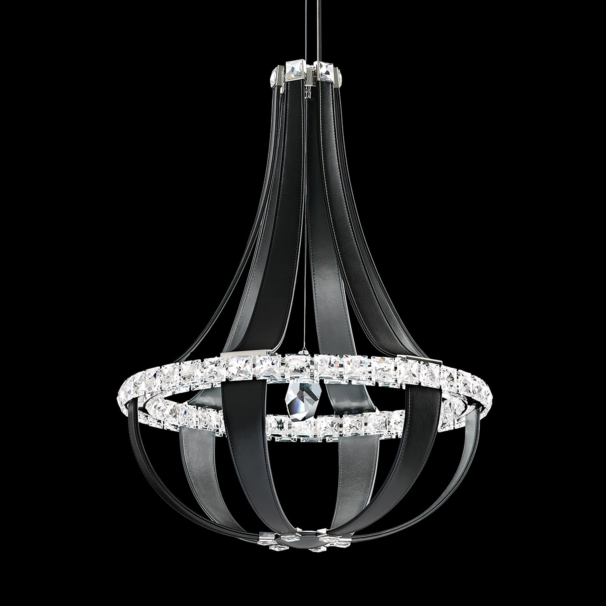 Crystal Empire LED 27"H X 12-Light Chandelier