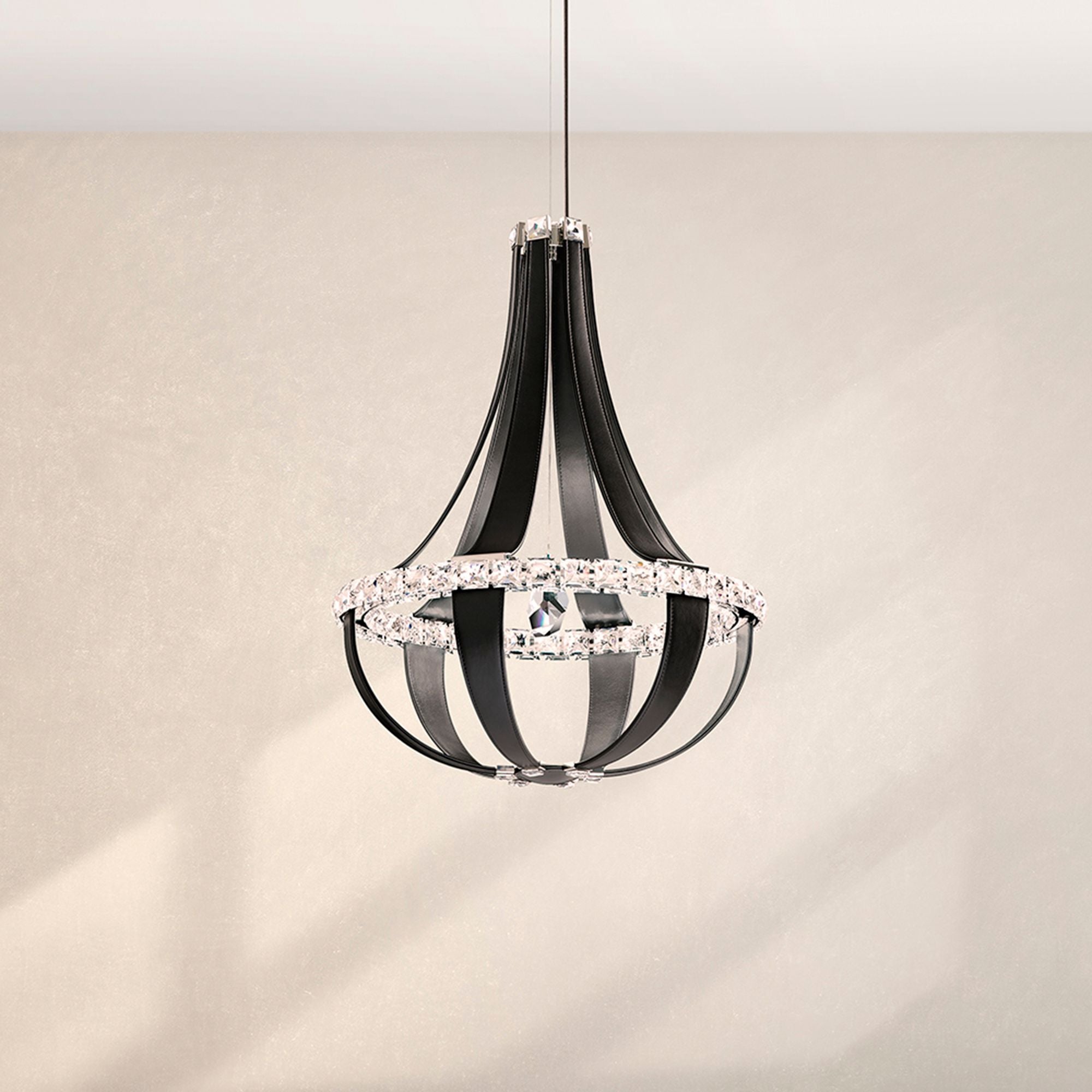 Crystal Empire LED 27"H X 12-Light Chandelier