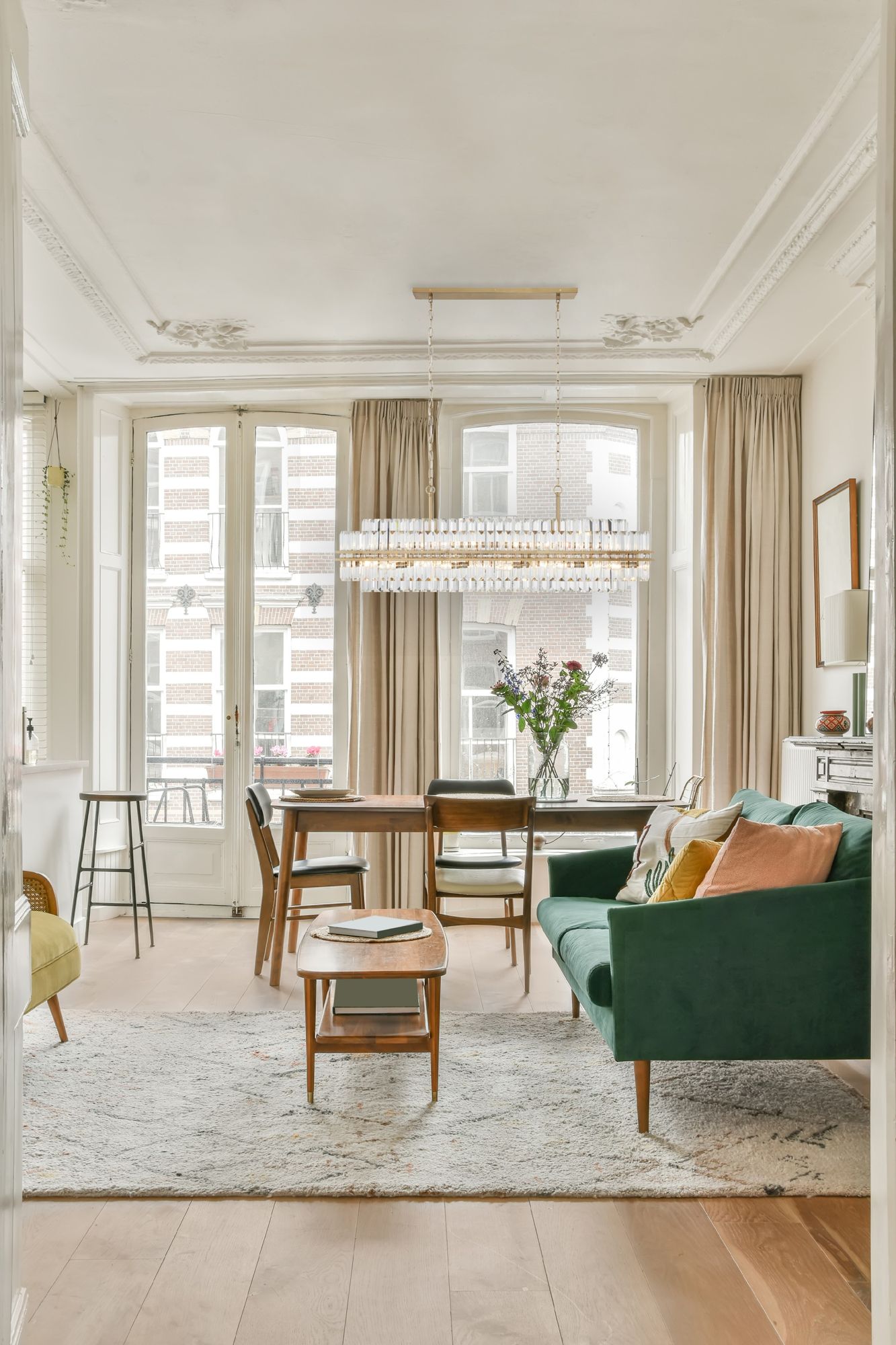 Hayes 50"W Aged Brass 16-Light Linear Chandelier