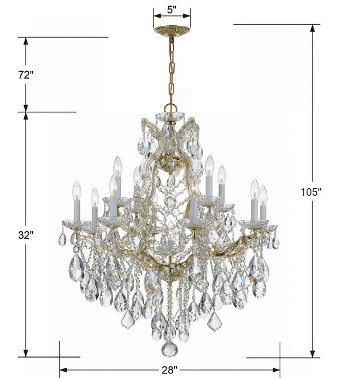 Maria Theresa 13-Light Chandelier