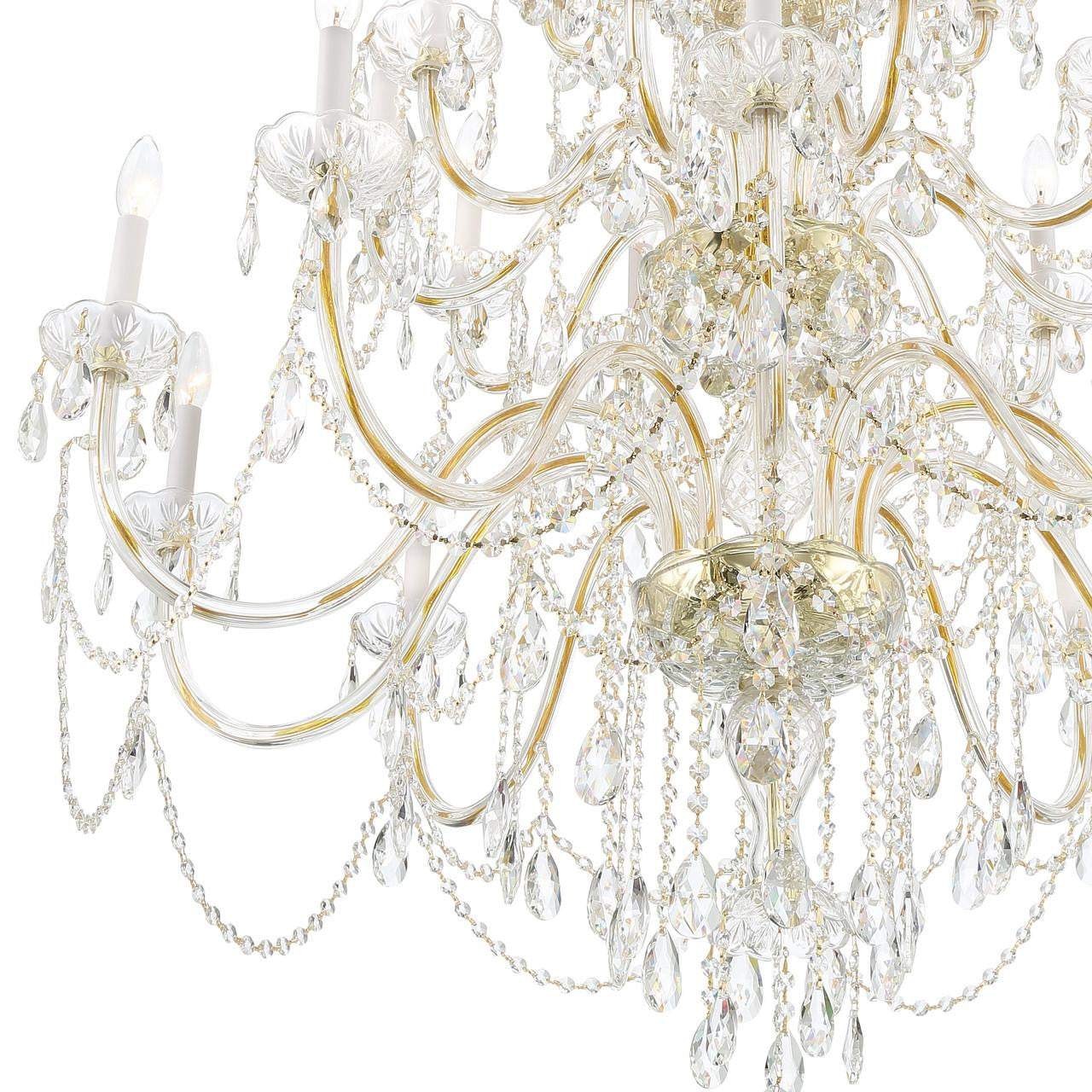 Traditional 25-Light Crystal Chandelier