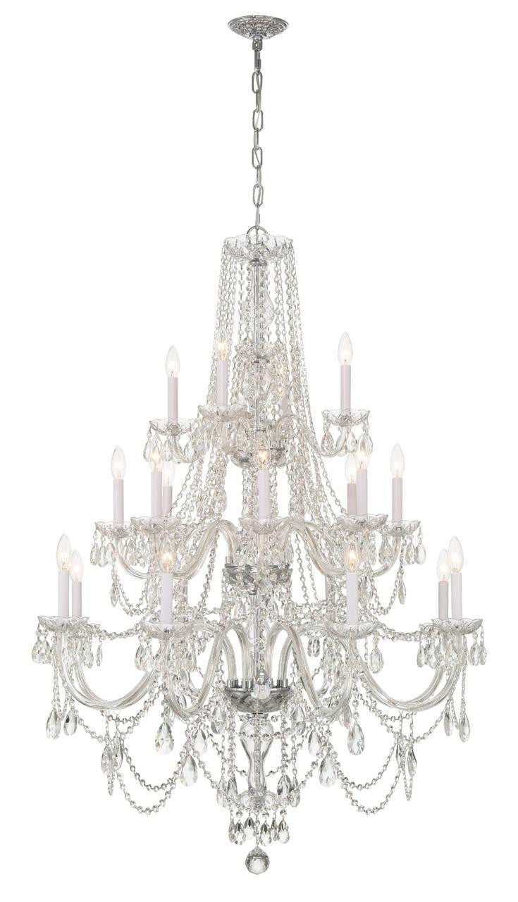 Traditional 20-Light Crystal Chandelier