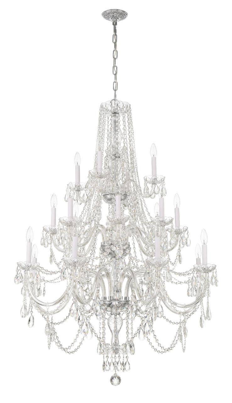 Traditional 20-Light Crystal Chandelier