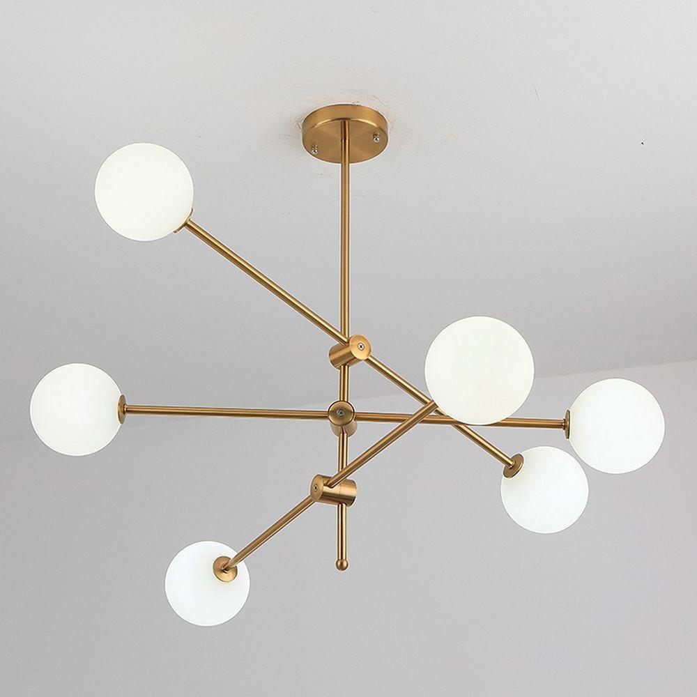 Geometrical Gold Sputnik Chandelier Globe Chandelier