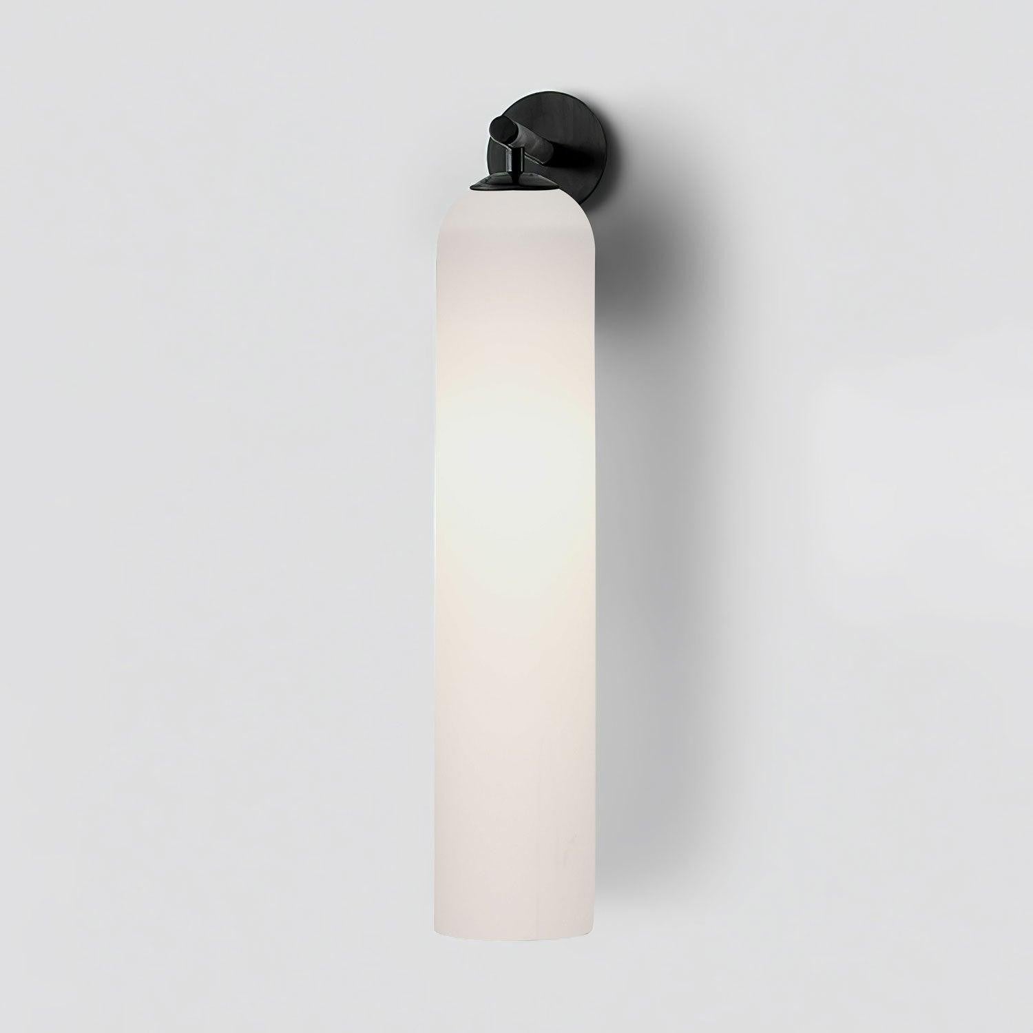 Cylindrical Art Glass Wall Light