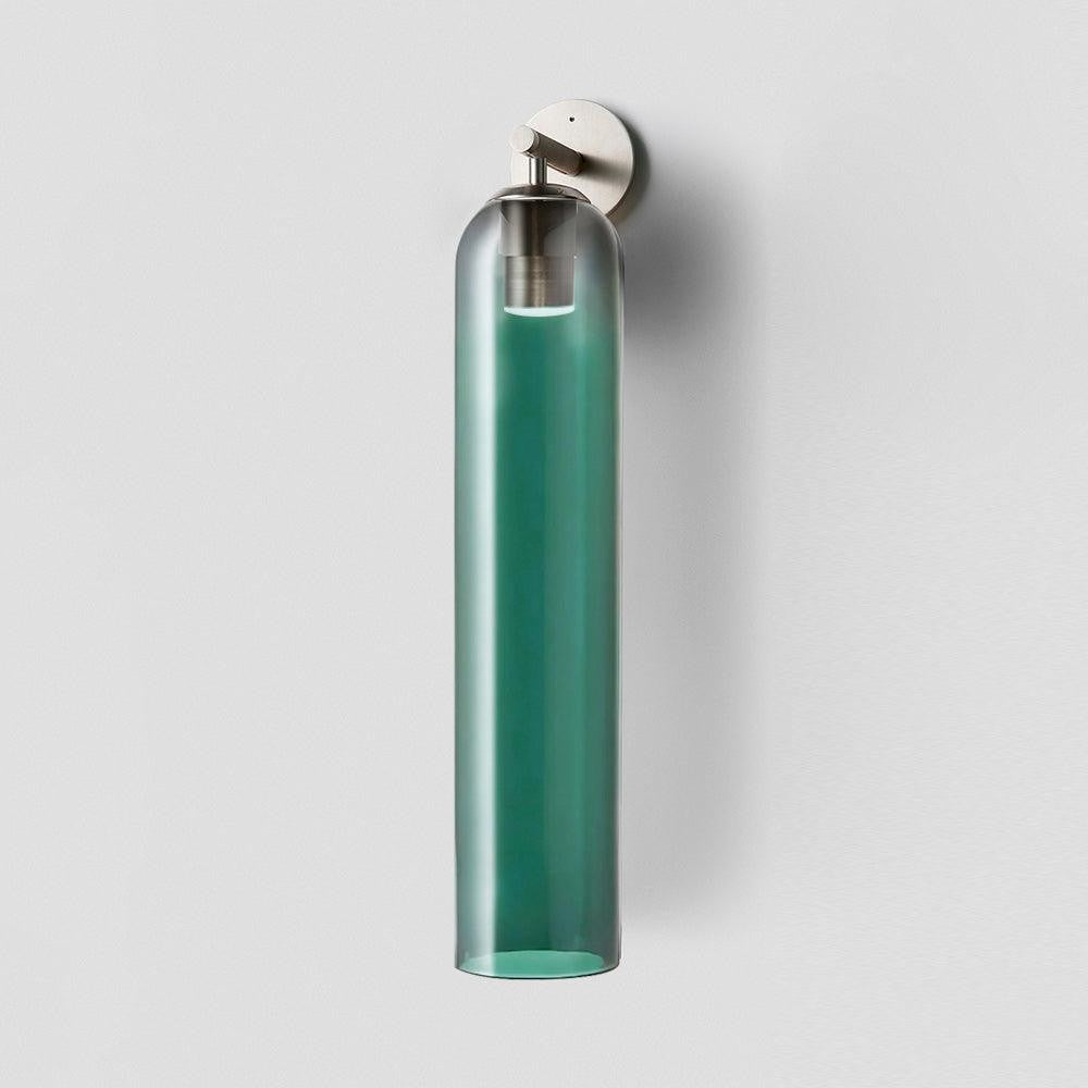 Cylindrical Art Glass Wall Light