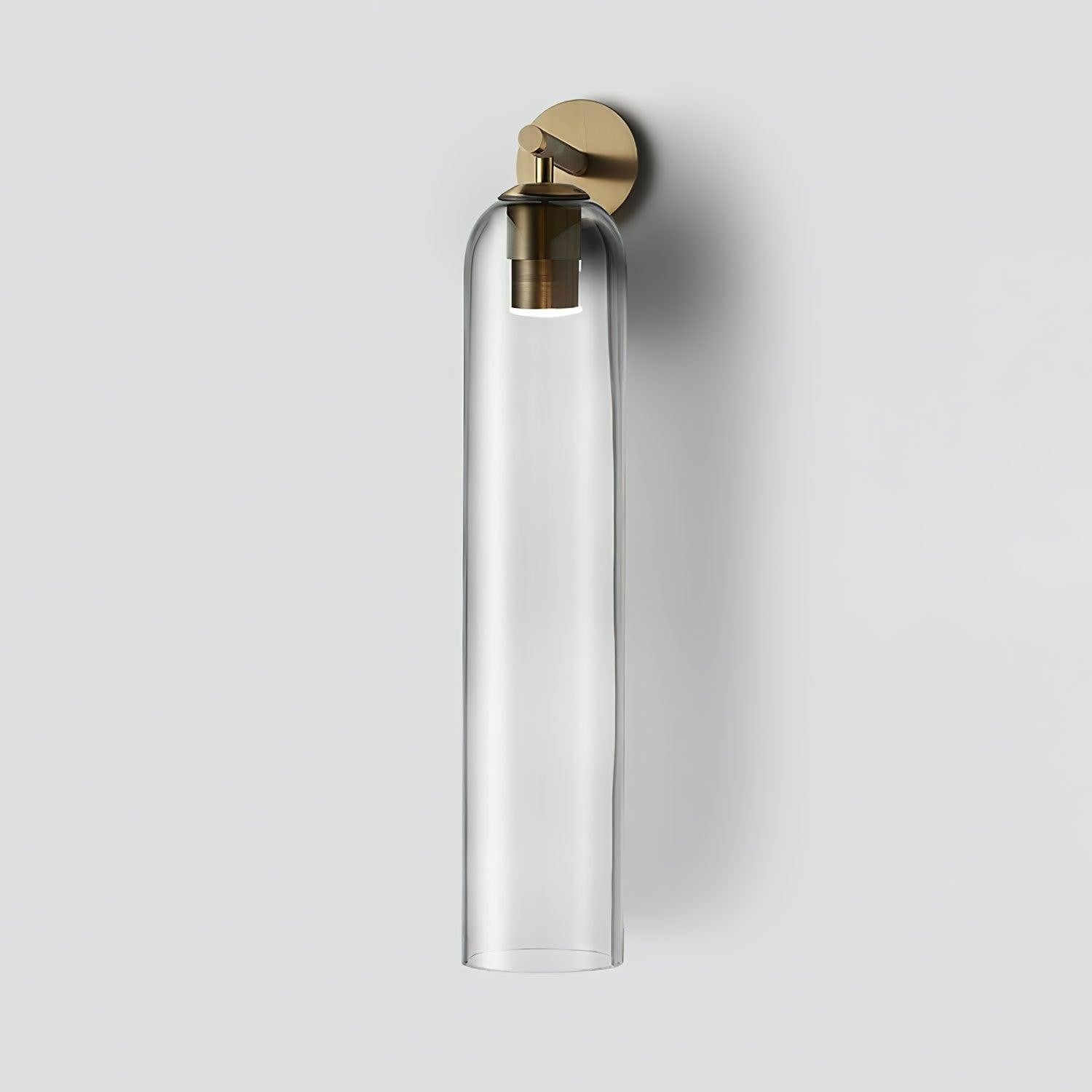 Cylindrical Art Glass Wall Light
