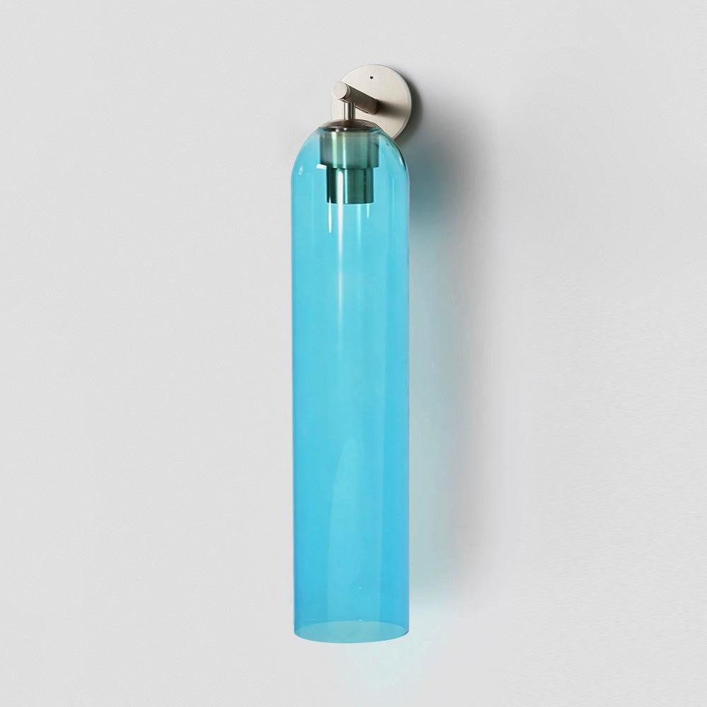 Cylindrical Art Glass Wall Light