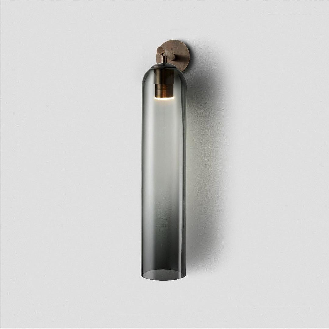Cylindrical Art Glass Wall Light