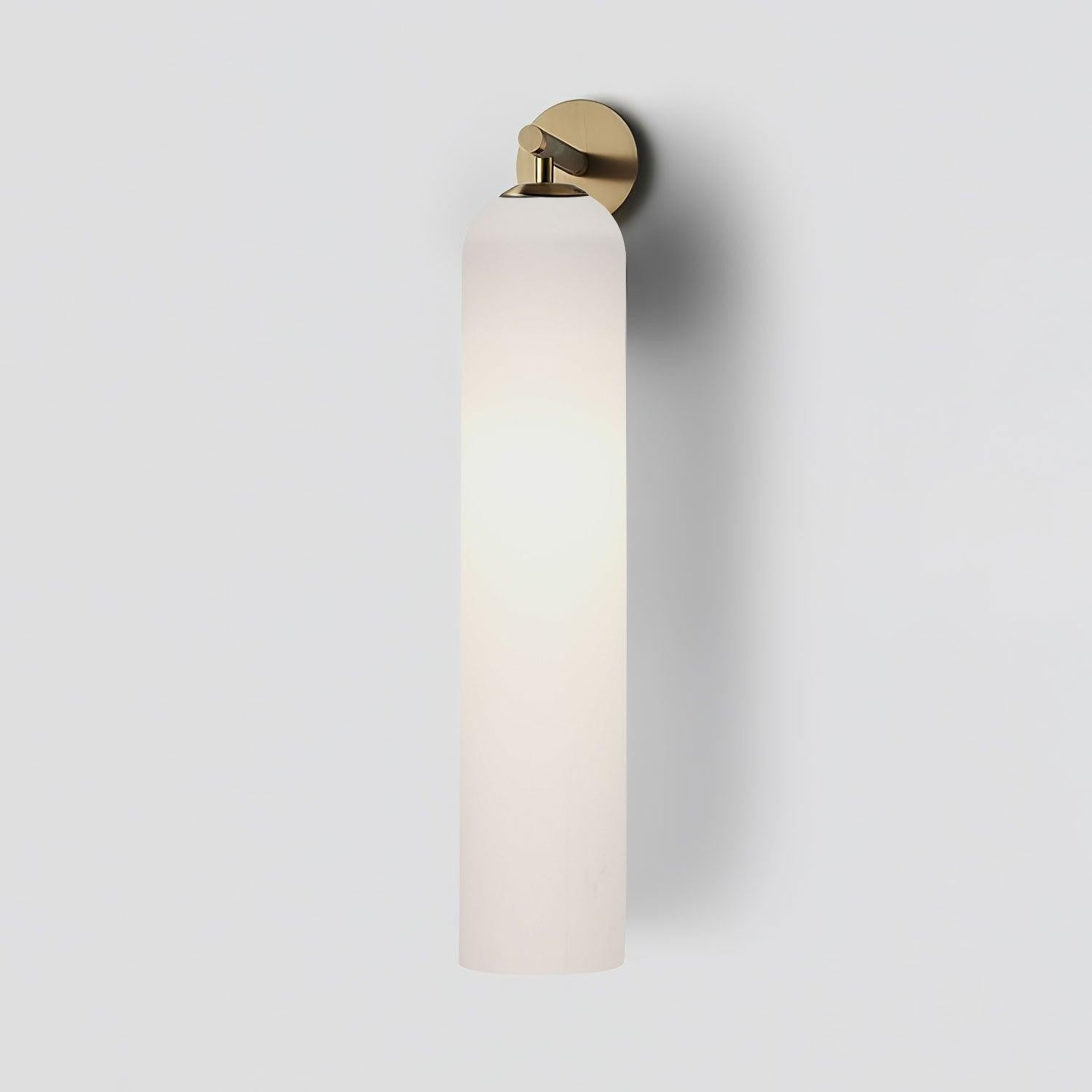 Cylindrical Art Glass Wall Light