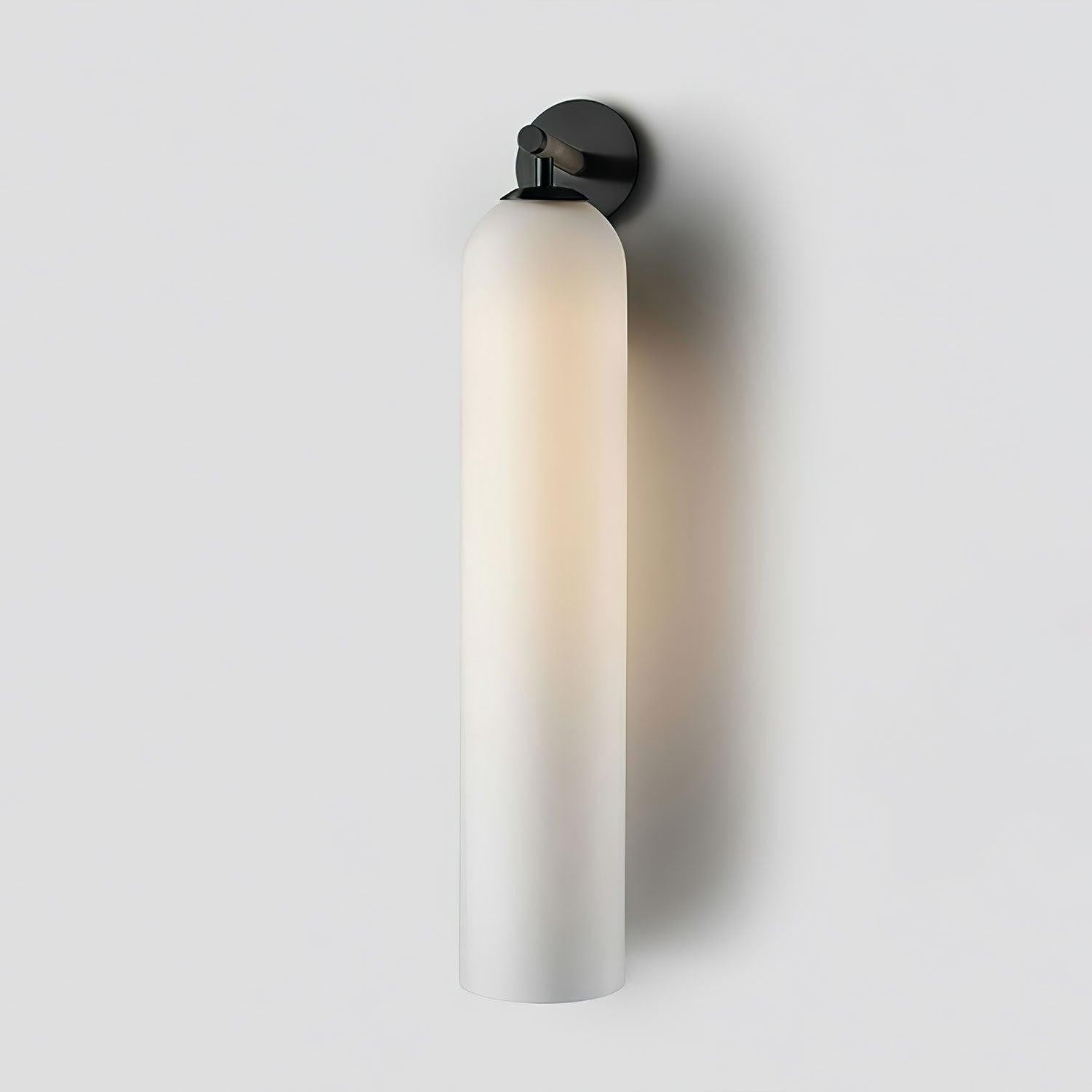 Cylindrical Art Glass Wall Light