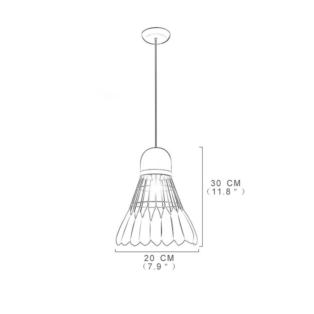 1 Bulb Industrial Pendant Lamp Metal Mini Geometrical detail view 2