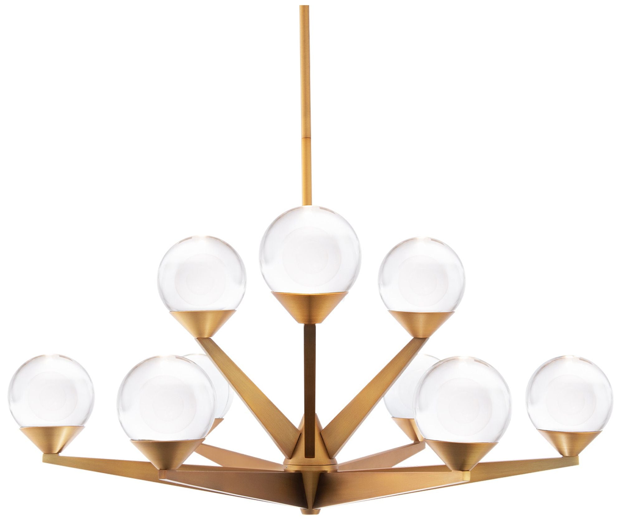 Double Bubble 12.25"H X 9-Light Chandelier