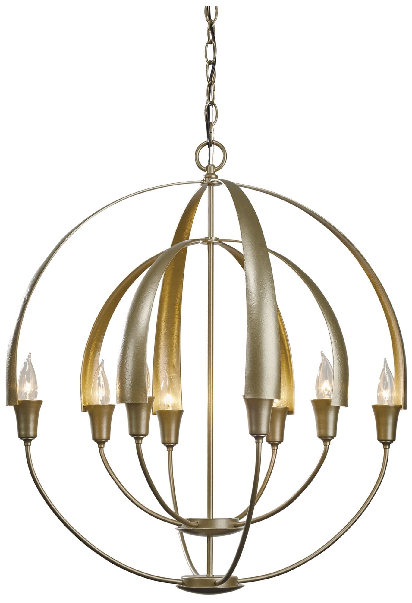 Double Cirque Chandelier Soft Gold