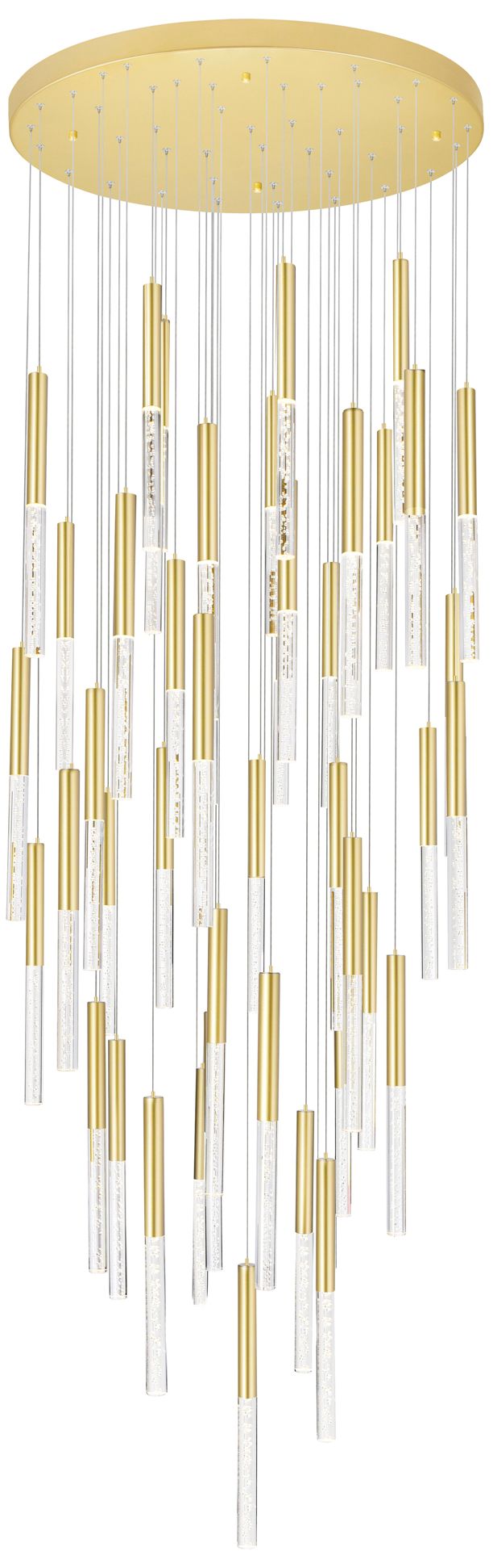 Dragonswatch LED Integrated Chandelier with Satin Gold