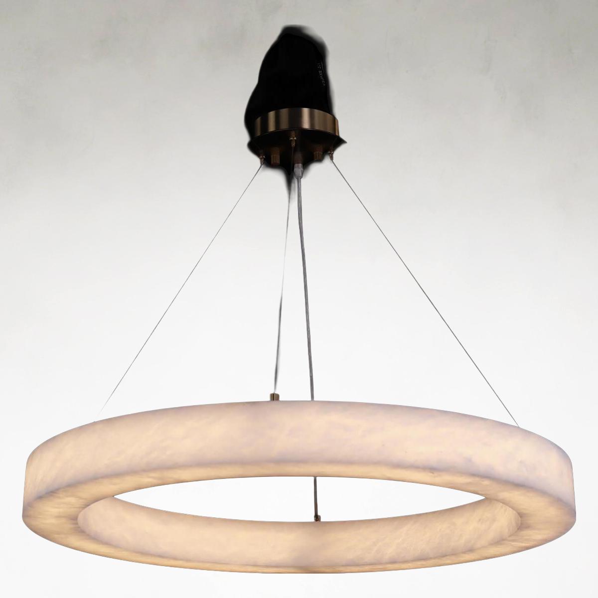 Alabaster Aureole 31.25 inch Pendant Ceiling Lamp, Medium
