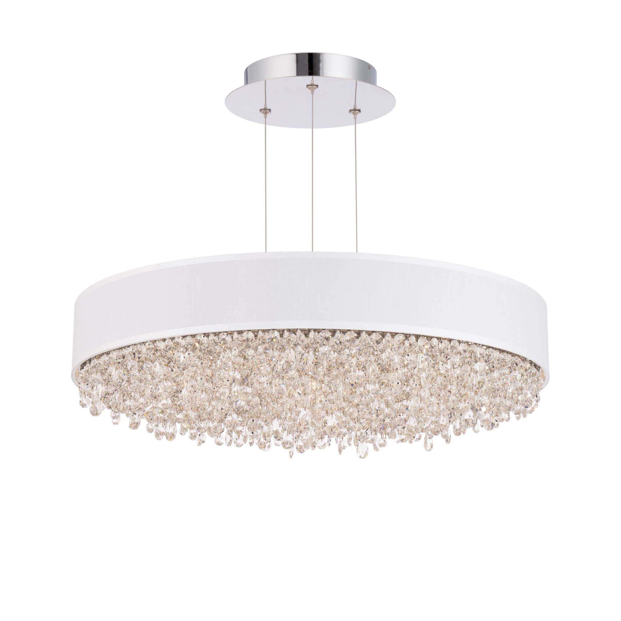 Eclyptix LED 6.5"H X 1-Light Crystal Pendant
