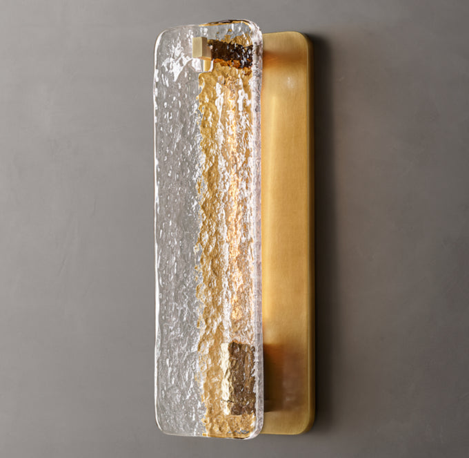 Calamette Glass Wall Light, Bathroom Wall Sconce, detail 10