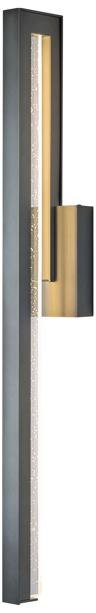 Edge Large LED Outdoor Sconce Smoke Finish